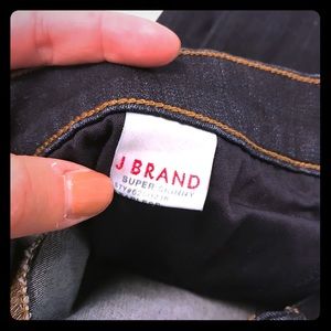 J BRAND super skinny jeans in dark denim